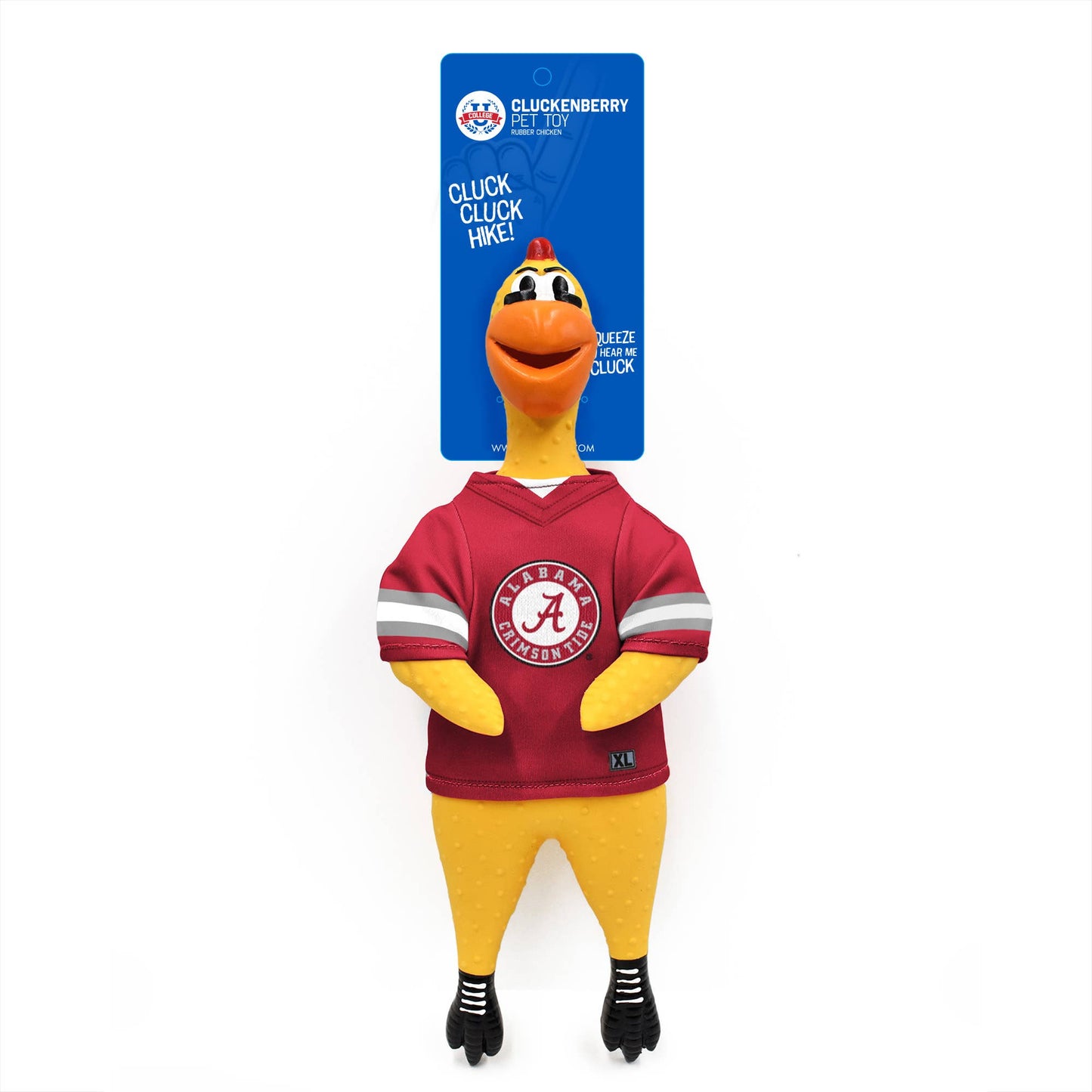 NCAA Alabama Crimson Tide Rubber Chicken Pet Toy