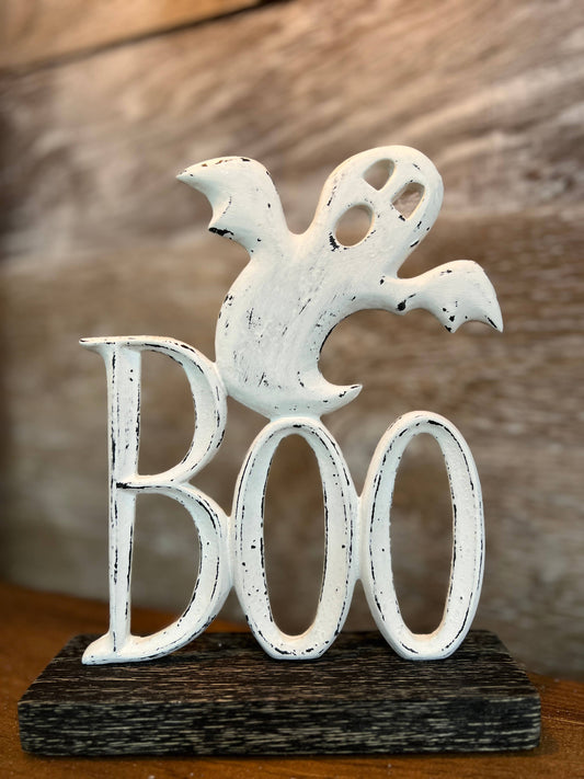 Metal Boo 7x9in