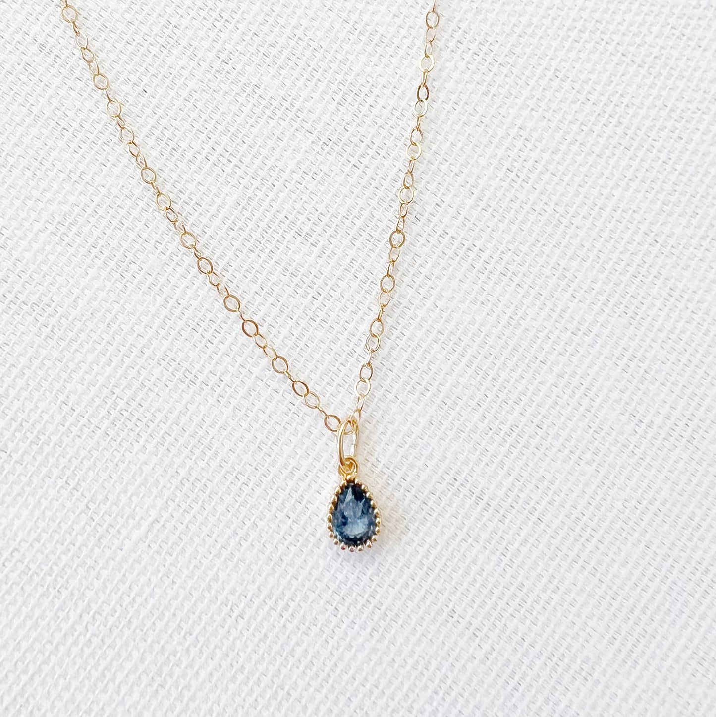 Rain Petite CZ Necklace Gold Filled