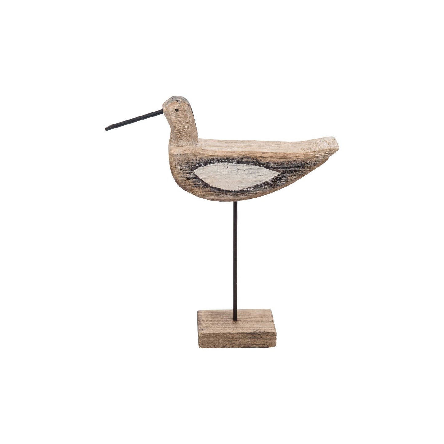 Rustic Driftwood Bird Wood Sculpture Tabletop Décor