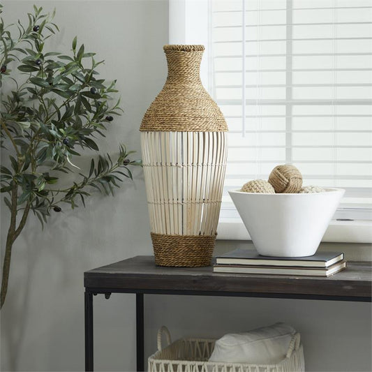 Seagrass Bamboo Vase - Small