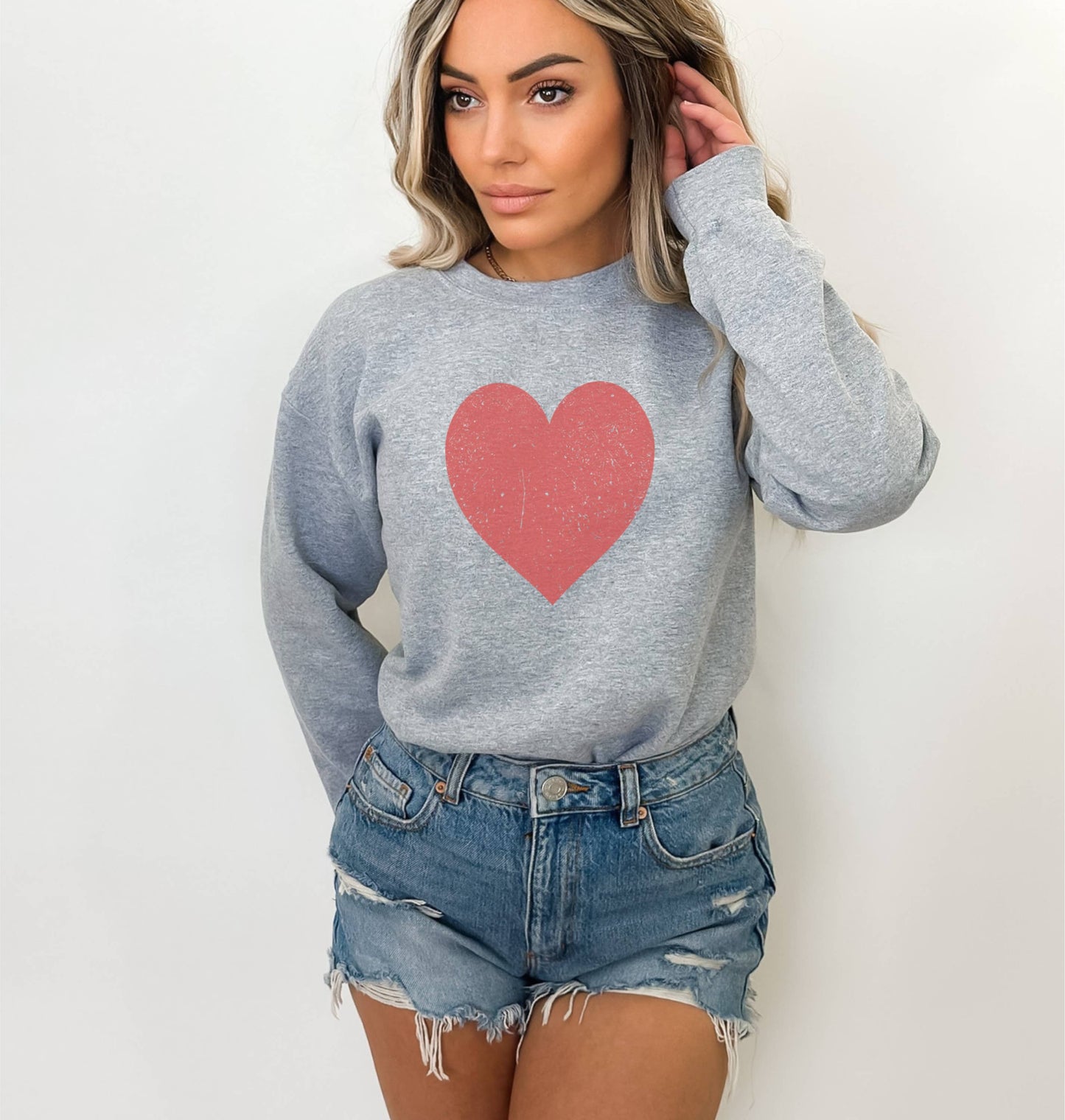 Valentine's Sweatshirt - Heart Sweatshirt - Valentines Shirt