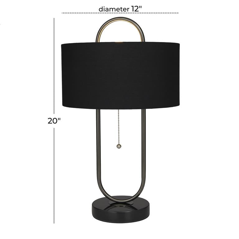 Black Table Lamp Pull Switch