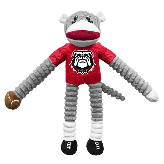 NCAA Georgia Bulldogs Team Sock Monkey Pet Toy