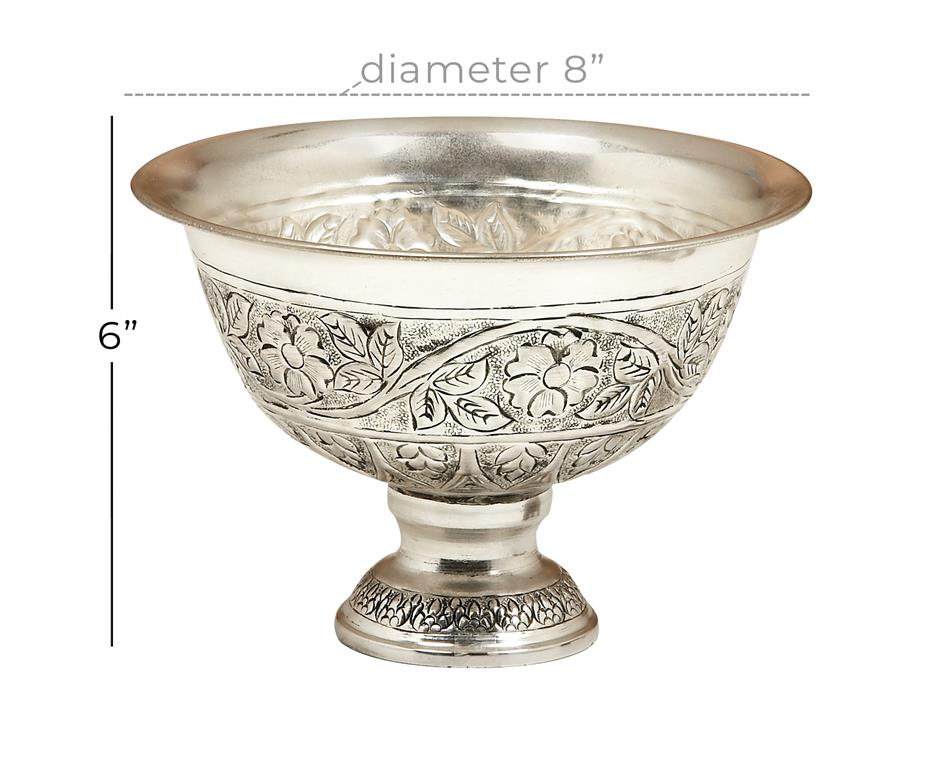 Metal Decorative Bowl with bowl filler