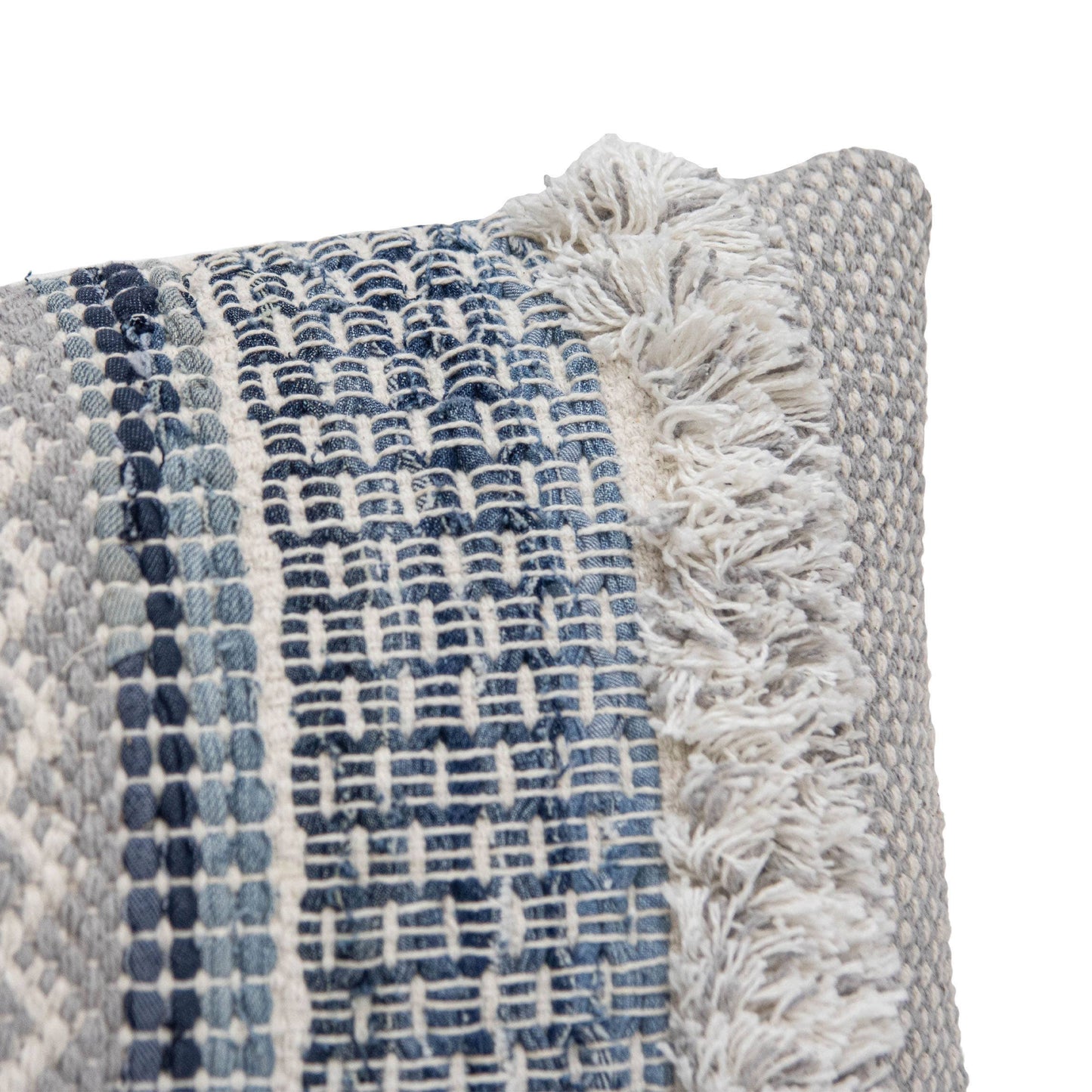 14x22 Hand Woven Kaili Pillow Denim