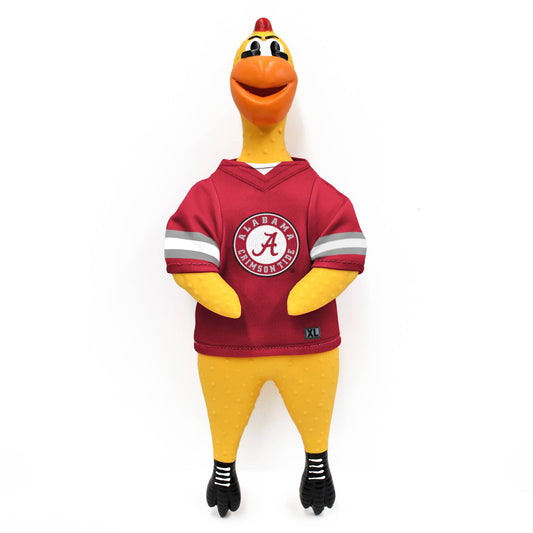 NCAA Alabama Crimson Tide Rubber Chicken Pet Toy