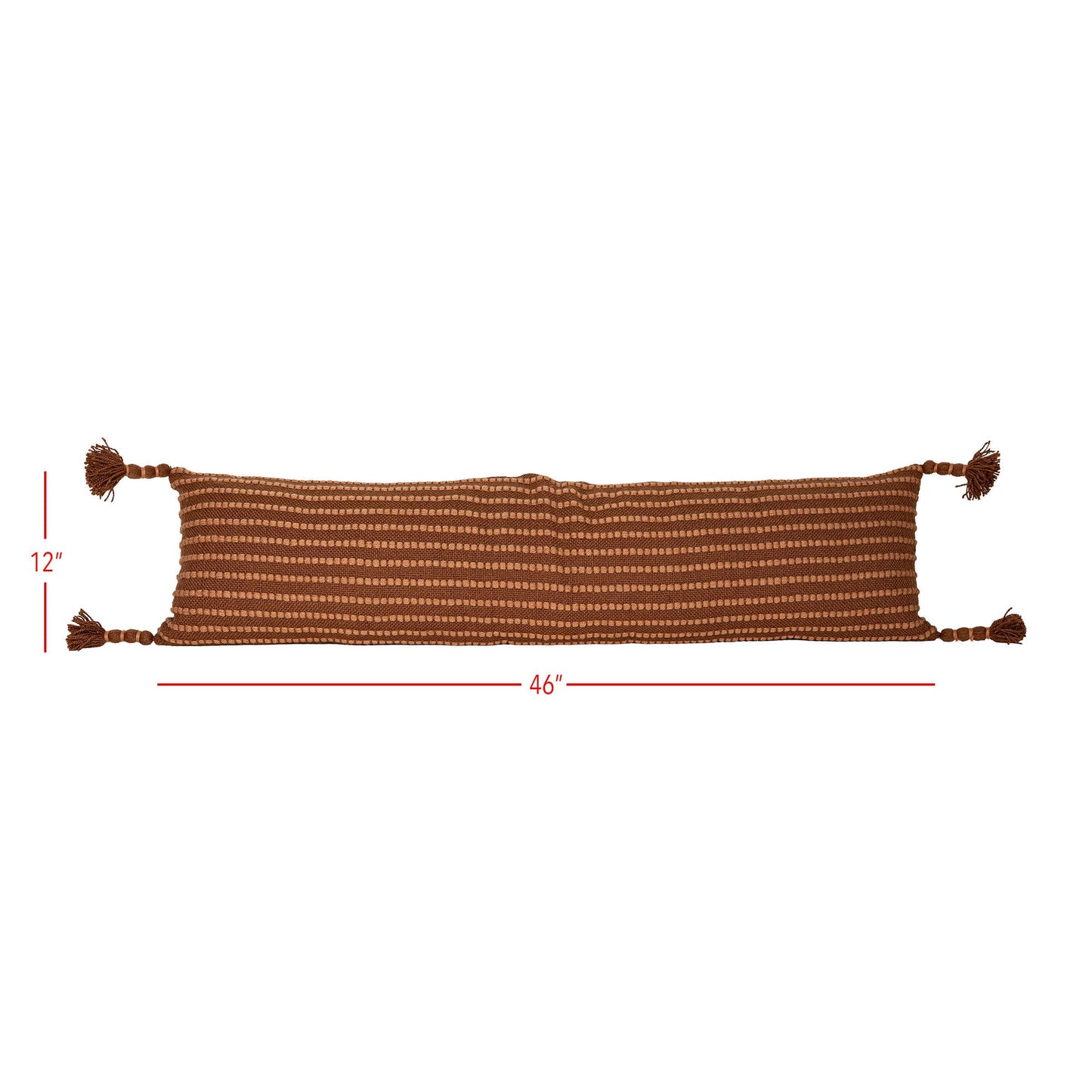 Rambla 12x46 Tasseled Outdoor Pillow Terracotta Fall Decor