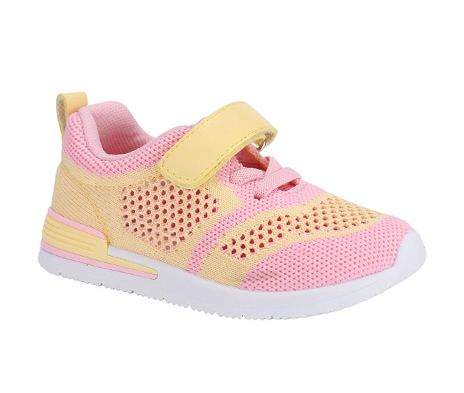 Regan Girls Yellow/Pink Sneakers - 11Y