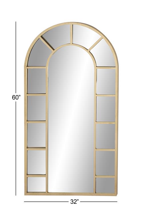 Gold Arch Wall Mirror  32W 60H