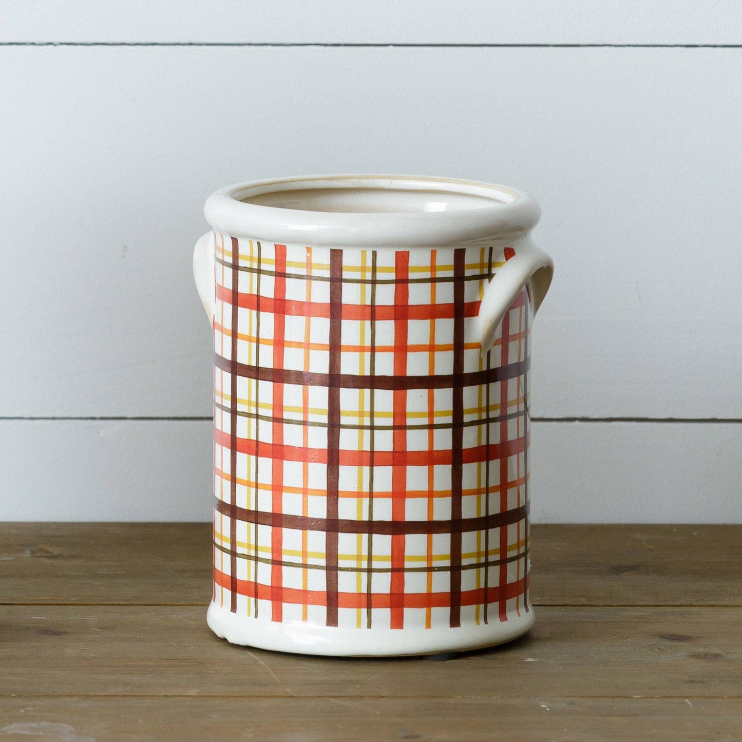 Harvest Home - Vase, Plaid