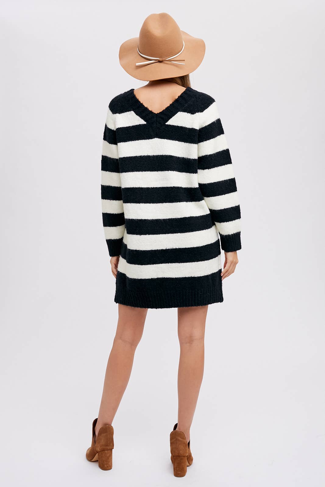 STRIPED SWEATER DRESS