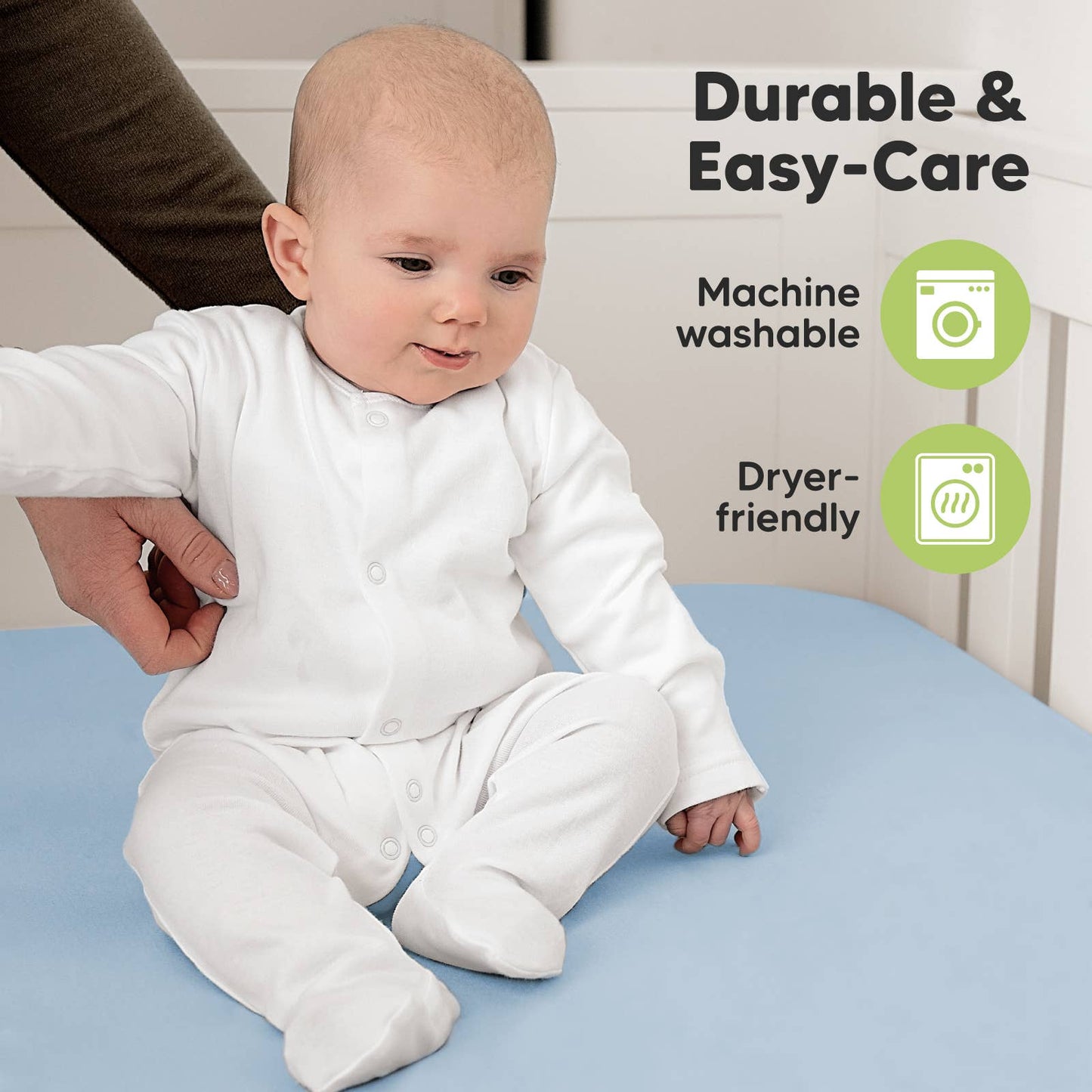 2-pack Organic Cotton Fitted Crib Sheet