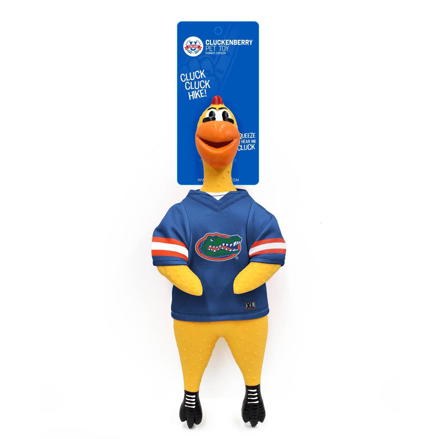 NCAA Florida Gators Rubber Chicken Pet Toy