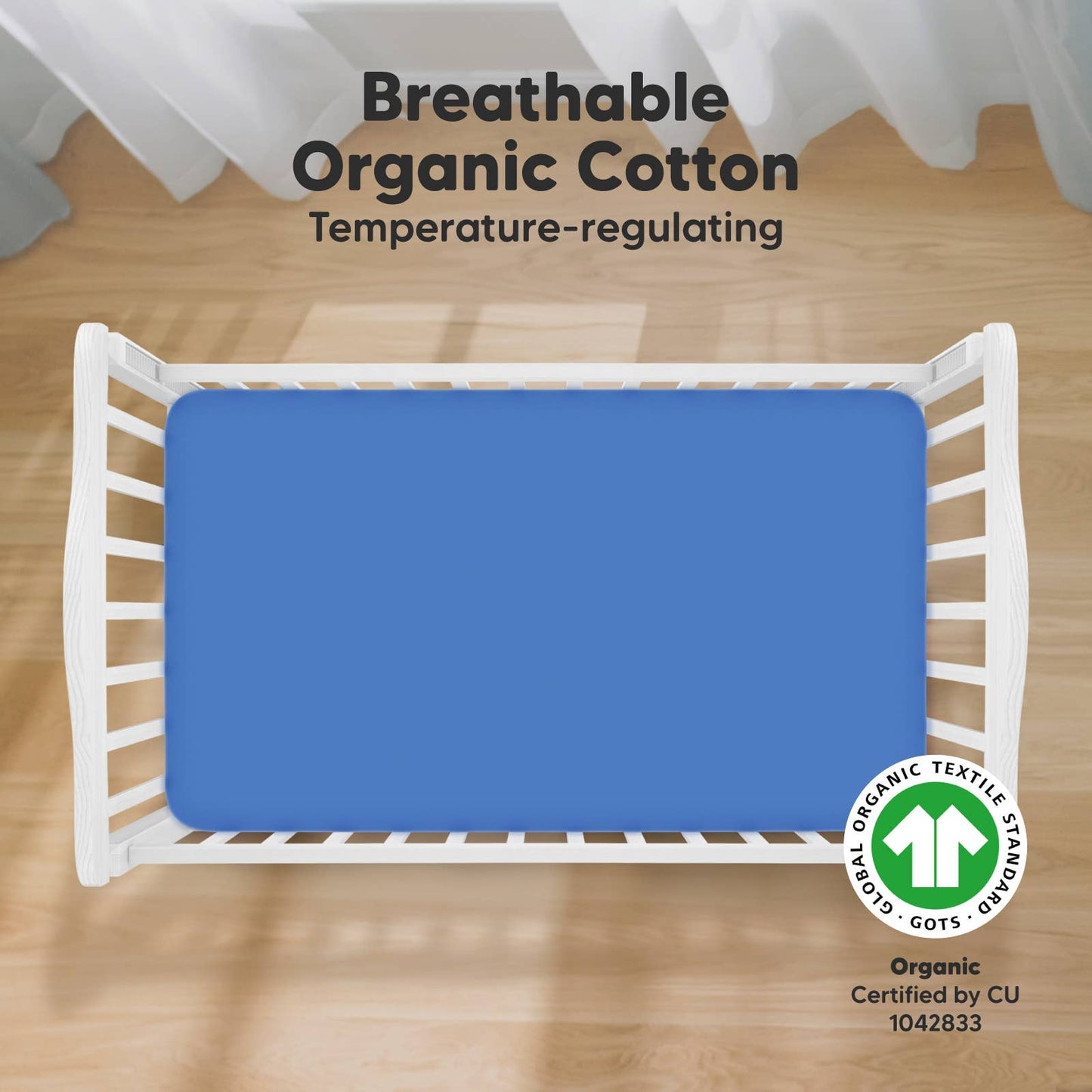 2-pack Organic Cotton Fitted Crib Sheet