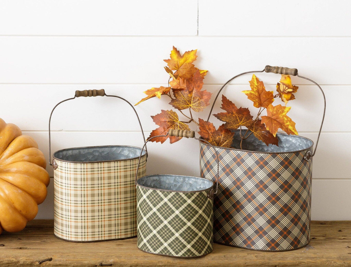 Nesting Tins - Fall Plaids