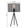 Mtl Tripod Lamp - Caged Shade