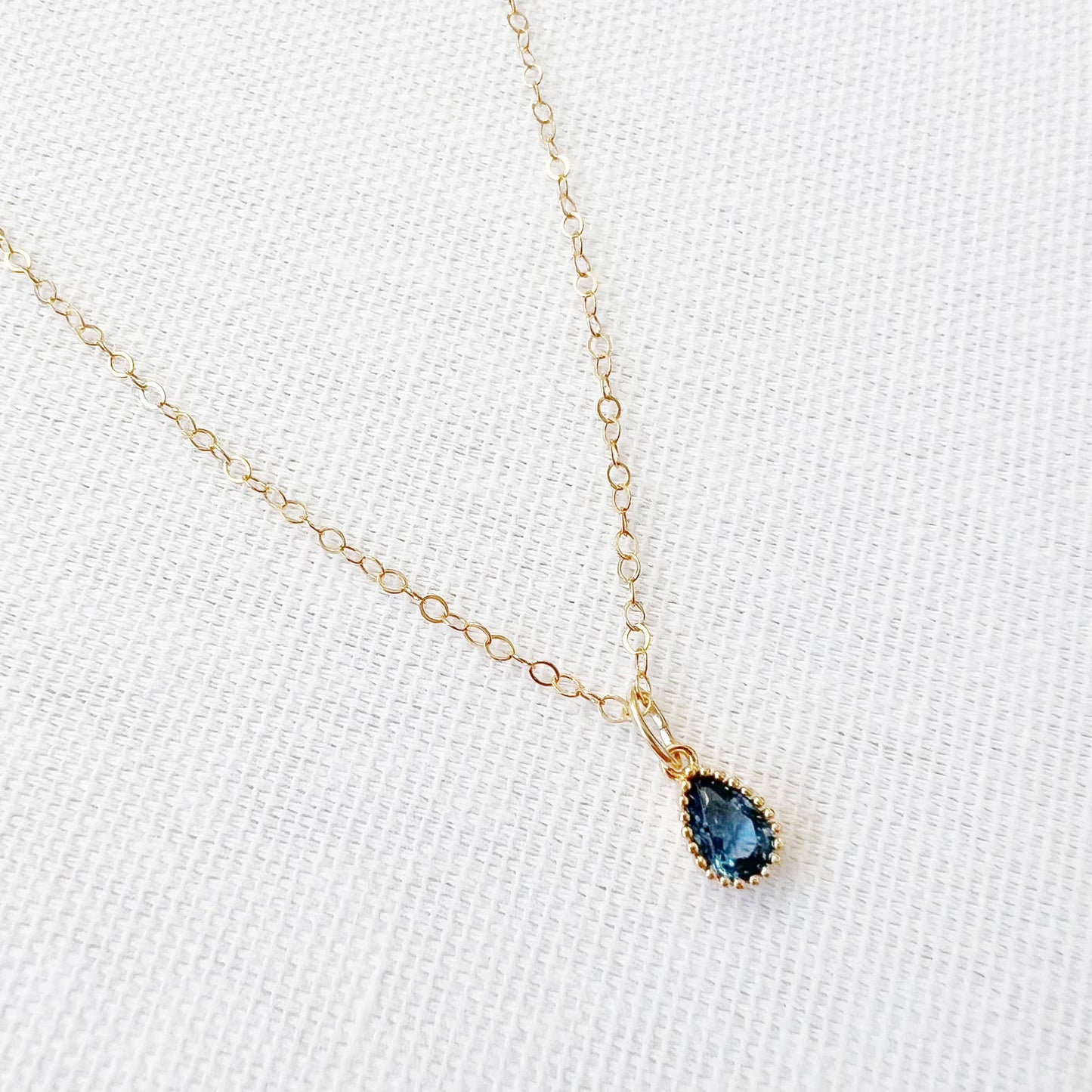 Rain Petite CZ Necklace Gold Filled