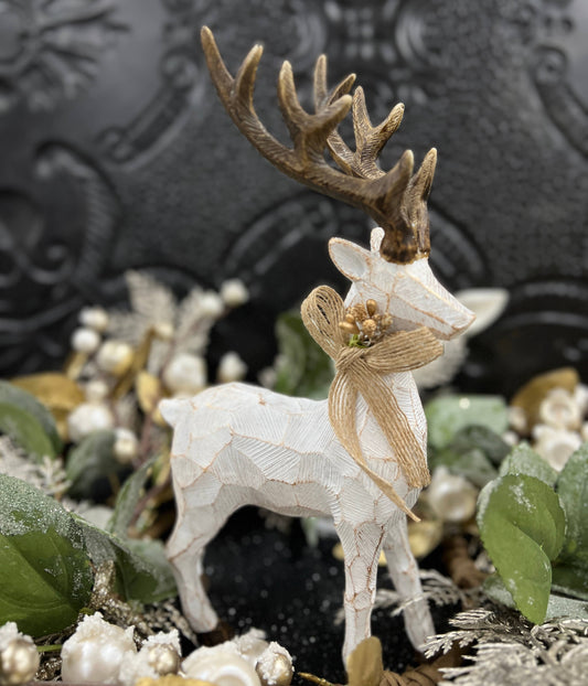 Small Crackle Resin Deer 10in