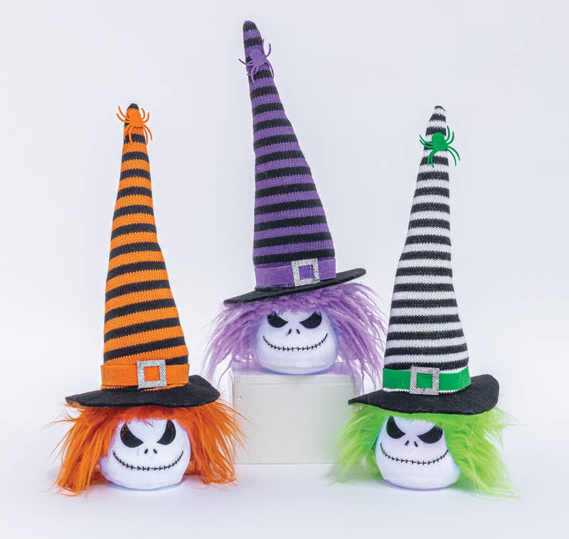 SPOOKY JACK LIGHT UP SNOWMANALL 3 ASSORTED