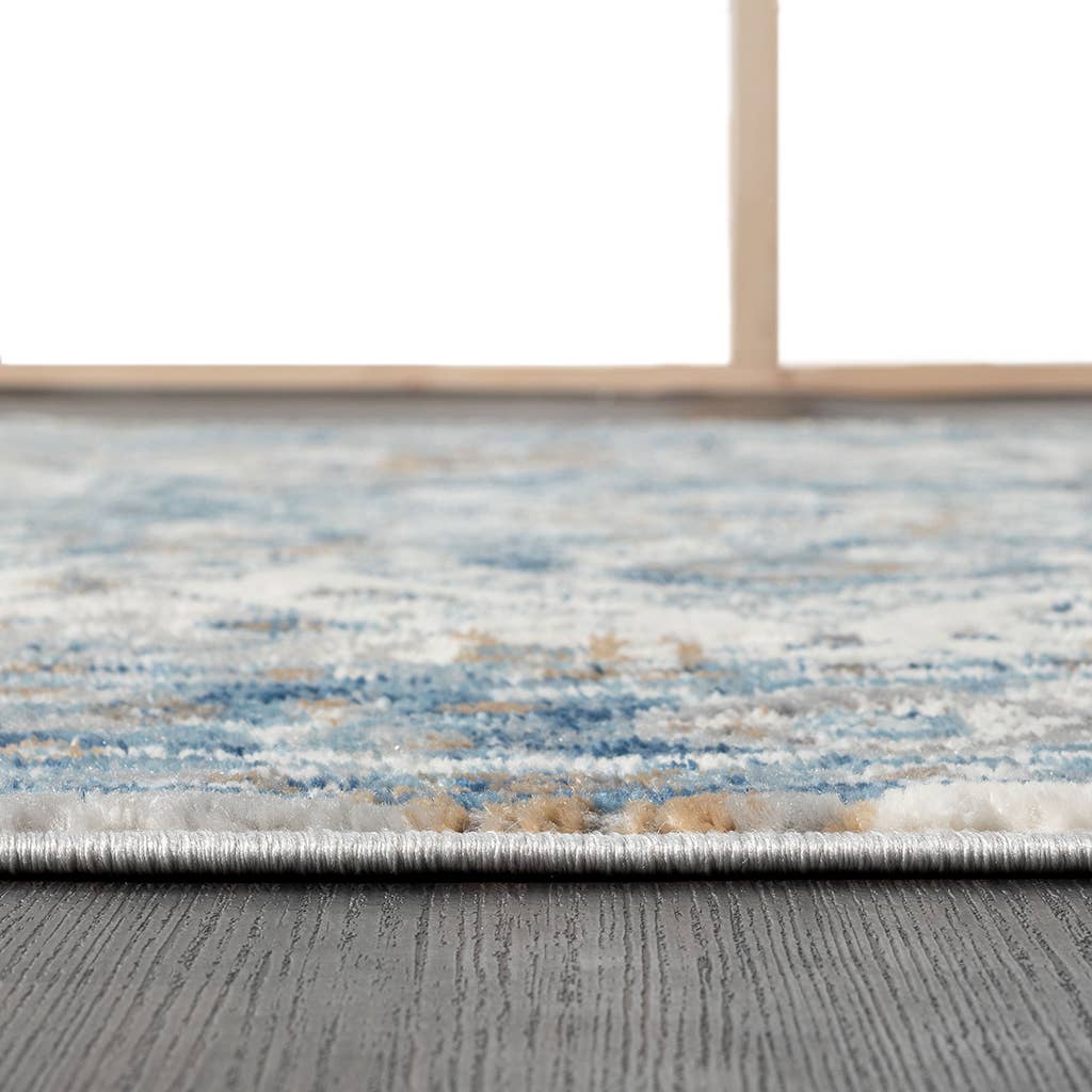 Medallion Woven Area Rug, Blue