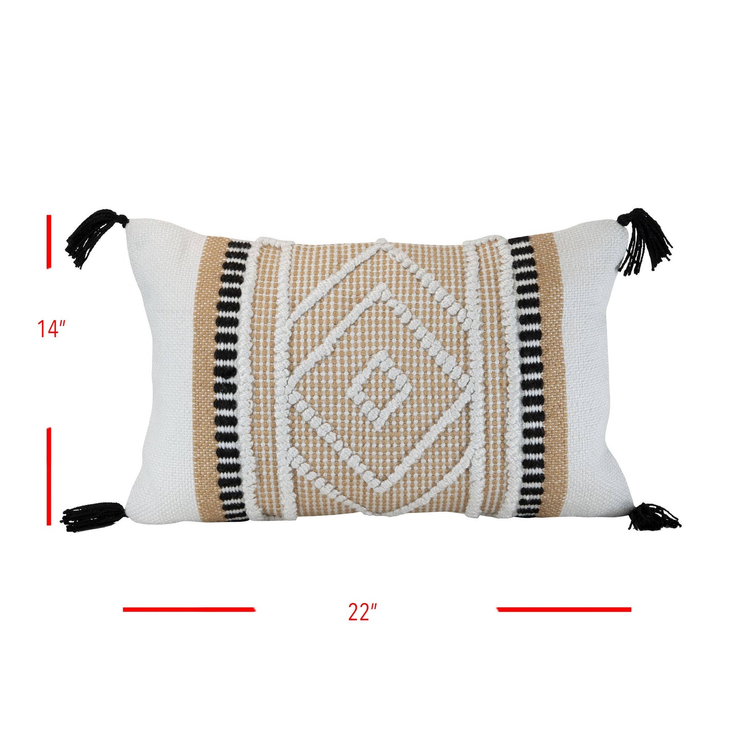 14X22 Hand Woven Outdoor Allie Pillow