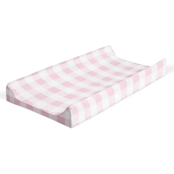 Changing Pad Cover, Pink Plaid