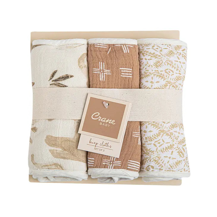 Burp Cloths, 3 Piece, Kendi