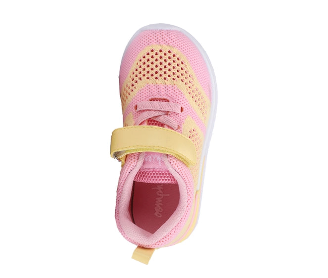 Regan Girls Yellow/Pink Sneakers - 11Y