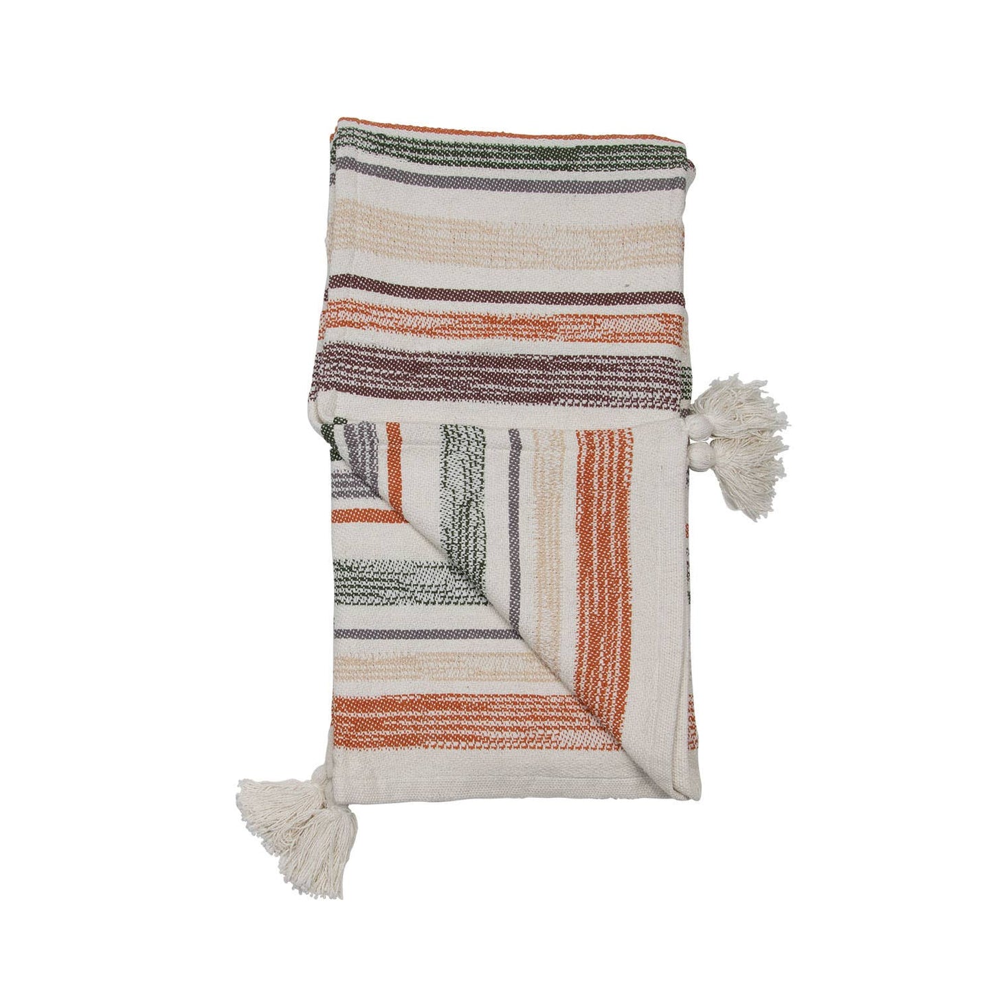 Hand Woven Multi Hayes Throw Neutral