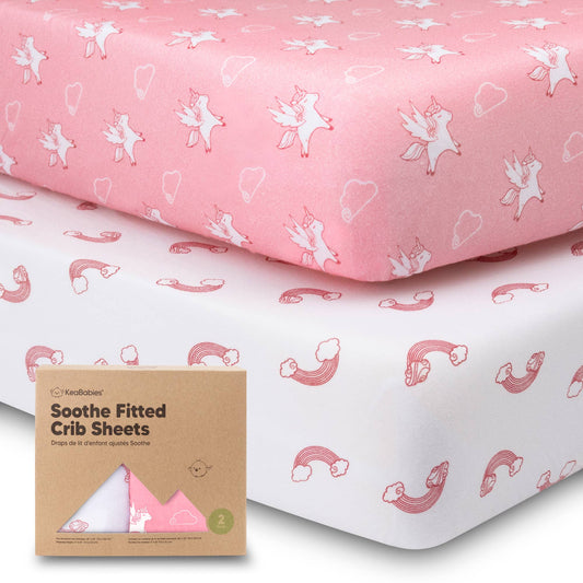 2-pack Organic Cotton Fitted Crib Sheet