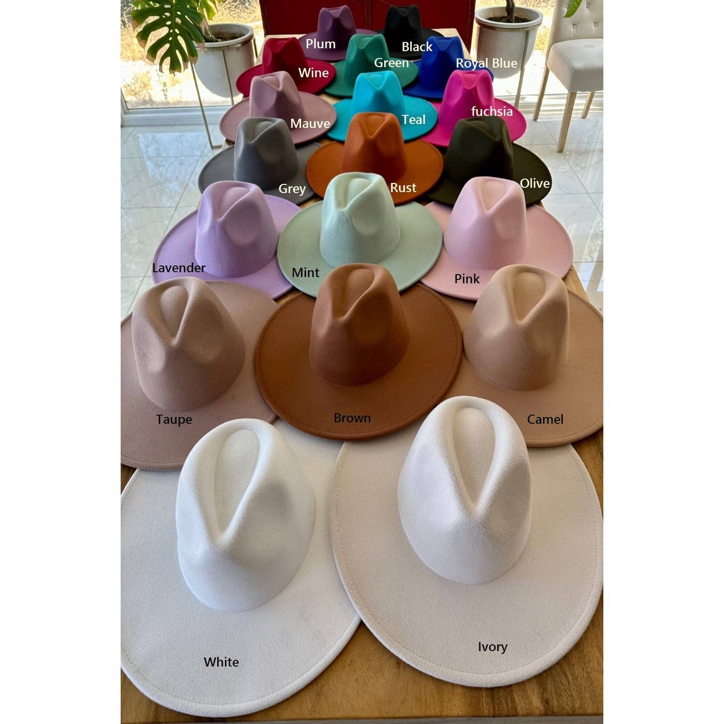 Best seller Fashion Classic Wide Brim Felt Primium  Hat New