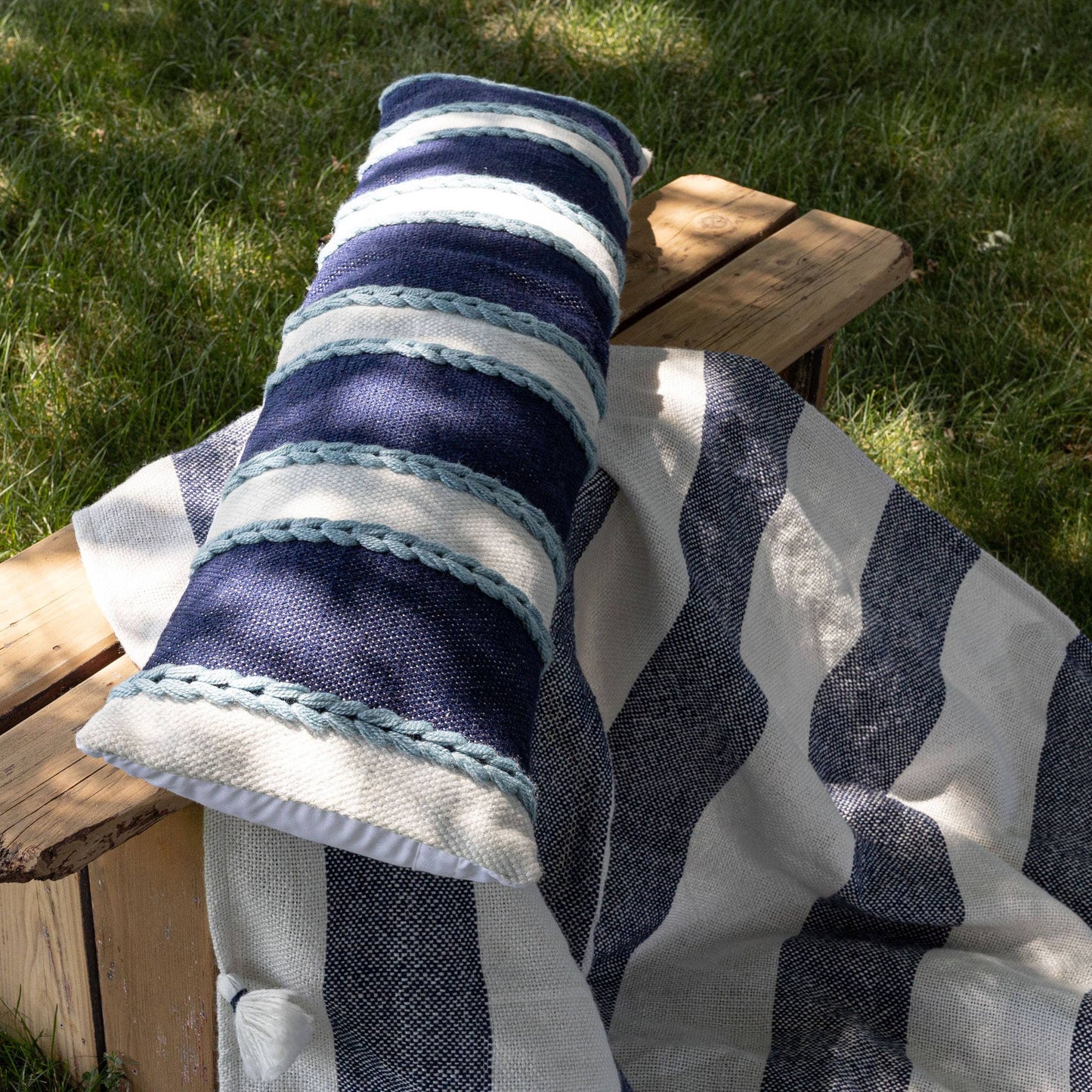 12x46 Cindy Outdoor Pillow Blue